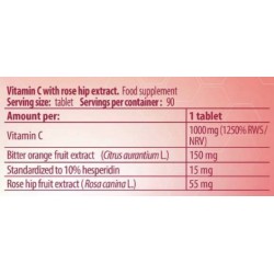FA Nutrition Vitamin C with Rose Hips Extract - 100 tab